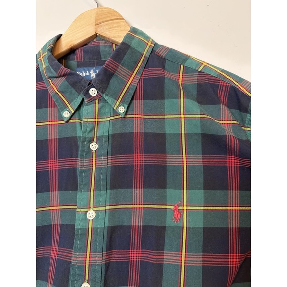 Polo Ralph Lauren Button-Up Classic Fit Oxford Shirt Men's XL Multicolor Plaid - Picture 1 of 8